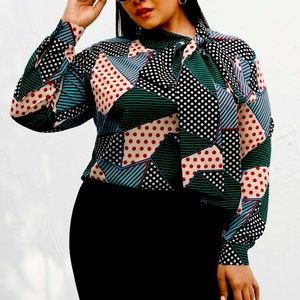 SHEIN. Never worn poka dot! Big bow!!